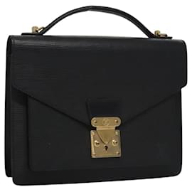 Louis Vuitton-LOUIS VUITTON Epi Monceau 28 Hand Bag Black M52122 LV Auth ep7922-Black