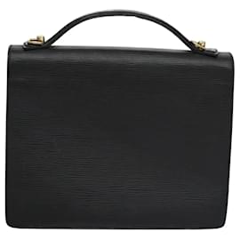 Louis Vuitton-LOUIS VUITTON Epi Monceau 28 Hand Bag Black M52122 LV Auth ep7922-Black