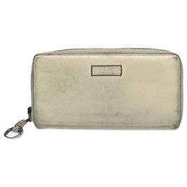 Vintage Gucci Leather Wallet White White