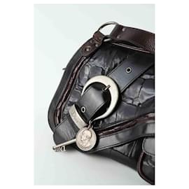Dior-Gaucho leather handbag-Black