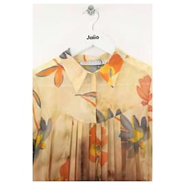 Autre Marque-Silk dress-Brown