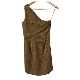 Chloé CHLOE Kleider T.FR 36 Baumwolle Khaki