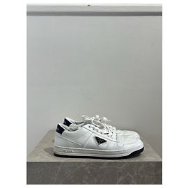 Baskets PRADA T.EU 40 Cuir Blanc