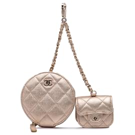Chanel-CHANEL Purses, wallets & cases T.  Leather-Golden