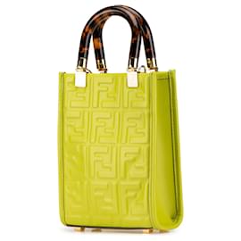 Fendi-FENDI Handbags T.  Leather-Green