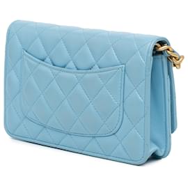 Chanel-CHANEL Handbags T.  Leather-Blue