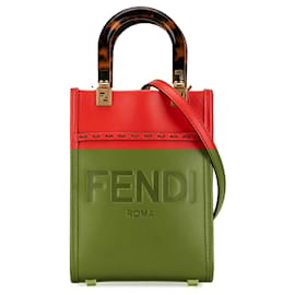 Fendi-FENDI Handbags T.  Leather-Red
