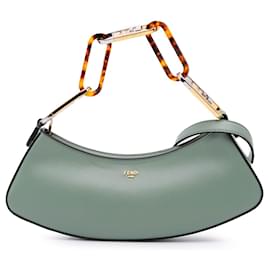 Fendi-FENDI Handbags T.  Leather-Green