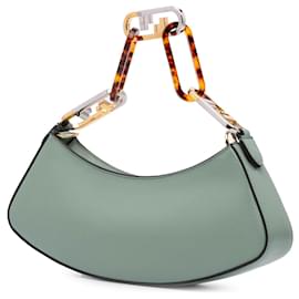 Fendi-FENDI Handbags T.  Leather-Green