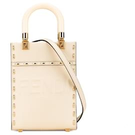 Fendi-FENDI Handbags T.  Leather-White