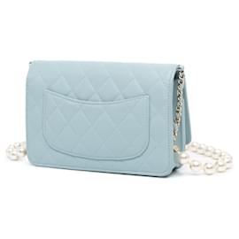 Chanel-CHANEL Handbags T.  Leather-Blue