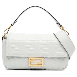 Fendi-FENDI Handbags T.  Leather-White