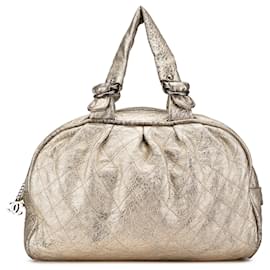 Chanel-CHANEL Travel bags T.  Leather-Golden