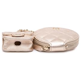 Chanel-CHANEL Purses, wallets & cases T.  Leather-Golden