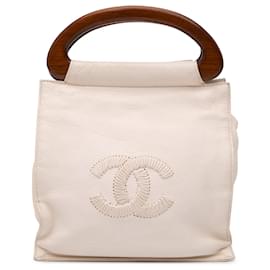 Chanel-CHANEL Handbags T.  Leather-White