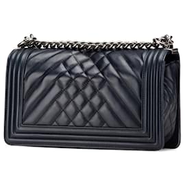Chanel-CHANEL Handbags T.  Leather-Blue