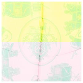 Hermès-HERMES Scarves T.  Silk-Yellow