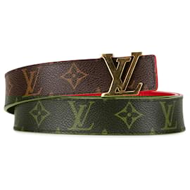 Louis Vuitton-LOUIS VUITTON Belts T.International S Cloth-Brown