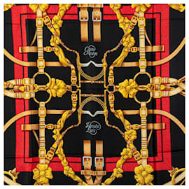Hermès-HERMES Scarves T.  Silk-Black
