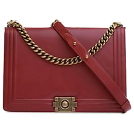 Chanel-CHANEL Handbags T.  Leather-Red