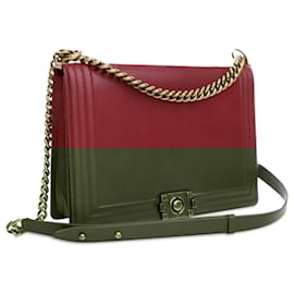 Chanel-CHANEL Handbags T.  Leather-Red