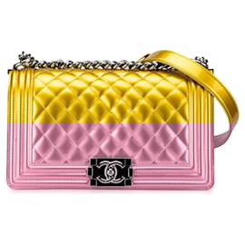 Chanel-CHANEL Handbags T.  Leather-Golden