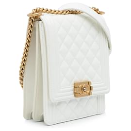 Chanel-CHANEL Handbags T.  Leather-White