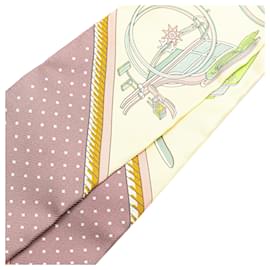 Hermès-HERMES Scarves T.  Silk-Pink