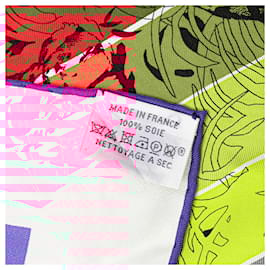 Hermès-HERMES Scarves T.  Silk-Red
