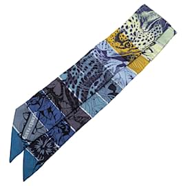 Hermès-HERMES Scarves T.  Silk-Blue