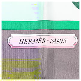 Hermès-HERMES Scarves T.  Silk-Green