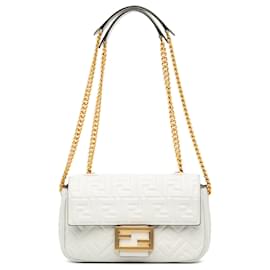 Fendi-FENDI Handbags T.  Leather-White