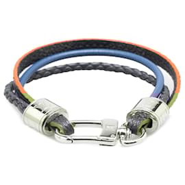 Louis Vuitton-LOUIS VUITTON Bracelets T.  Leather-Blue