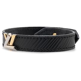 Louis Vuitton-LOUIS VUITTON Bracelets T.  Leather-Black
