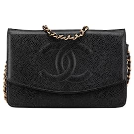 Chanel-CHANEL Handbags T.  Leather-Black