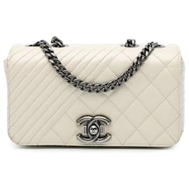 Chanel-CHANEL Handbags T.  Leather-White