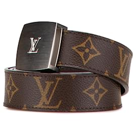Louis Vuitton-LOUIS VUITTON Belts T.  Cloth-Brown