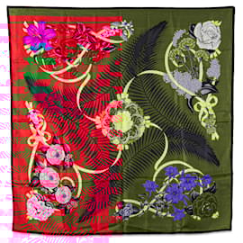 Hermès-HERMES Scarves T.  Silk-Red