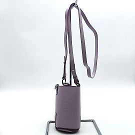 Pochette de couro roxa Fendi Roxo