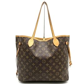 Louis Vuitton-Louis Vuitton Neverfull MM Tote Bag-Brown