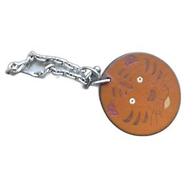 authentic charm's hermès with its box and dustbag Brown