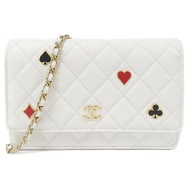 Chanel Geldbörse Mit Kette Weiß
