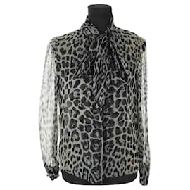 Saint Laurent-Green silk blouse-Green