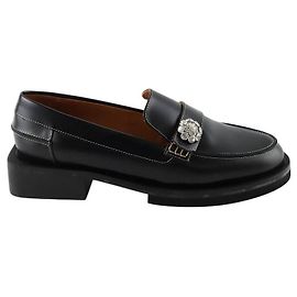 Ganni Mocassins en cuir Noir