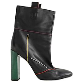 Fendi-Leather boots-Black