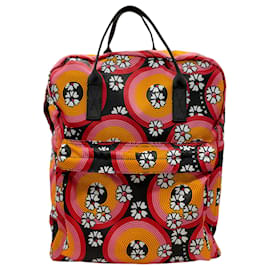 Marni Pink / Orange Techno Circles Backpack Pink
