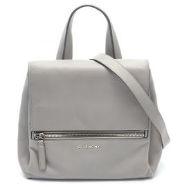 Givenchy Pandora Pure Small Leather Handbag Grey