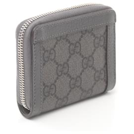 Gucci-Carteira redonda Gucci Ophidia GG Supreme-Cinza