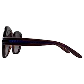 Bottega Veneta-Bottega Veneta Oversized Sunglasses in Purple Acetate-Purple