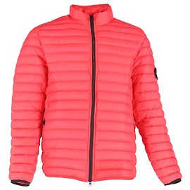 Stone Island Quilted Down Jacket in Red Nylon Red